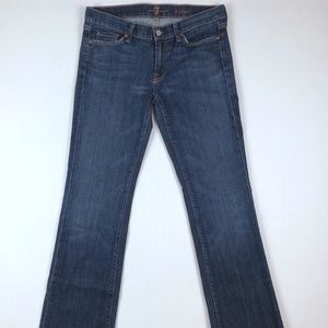 7 For All Mankind Frayed Hem Bootcut Jeans